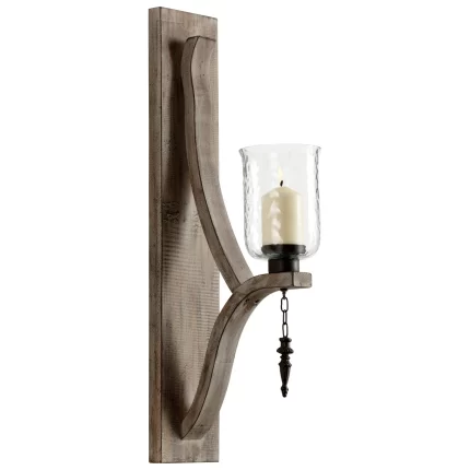 Cyan Design 05108 Giorno Wall Candleholder Washed Oak