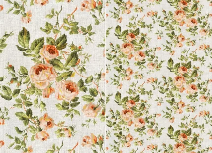 Burlap Roses Roycycled Decoupage Paper