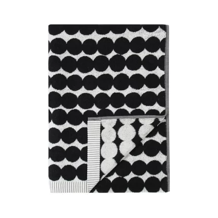 Rasymatto Bath Towel 70x150cm in white black