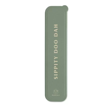 Designworks Ink 'Sippity Doo Dah' Stainless Steel Gold Straw Set