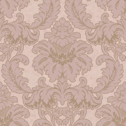 M1706 | Archive Collection Windsor Pink Damask Wallpaper Pink Brewster