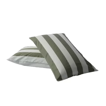 Striped Pillowcase Pair in wasabi stripes