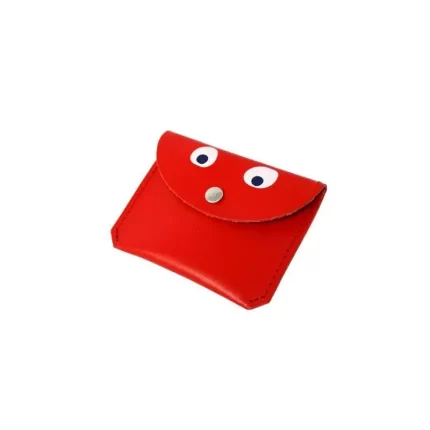 Mini Money Googly Eye Purse in red