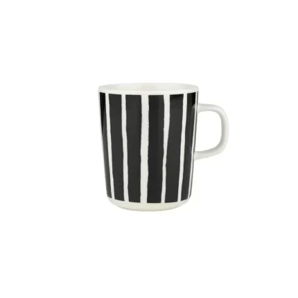 Oiva Piccolo Mug 250ml in white black