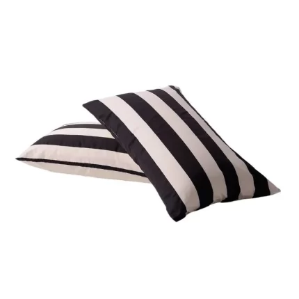 Striped Pillowcase Pair in vanilla bean stripes