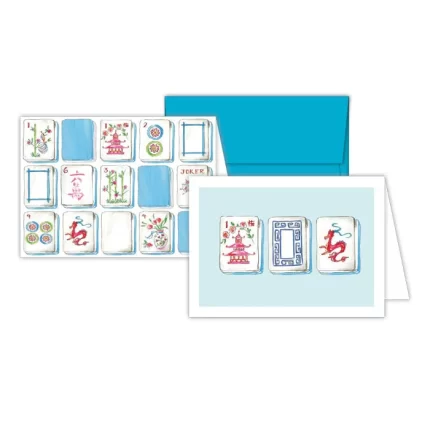 Mahjong Tile Trio Stationary Notes