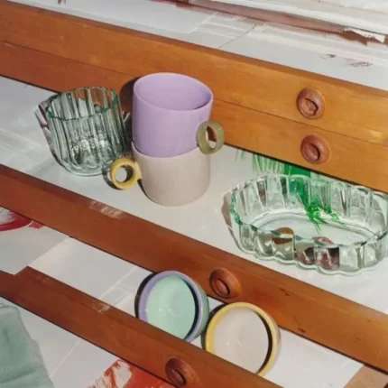 Play Bowl 13cm in beige and yellow