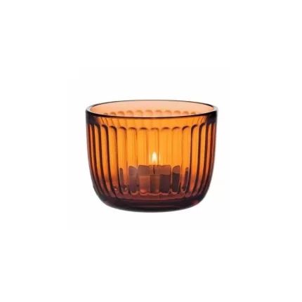 Raami Tealight Candle Holder in seville orange