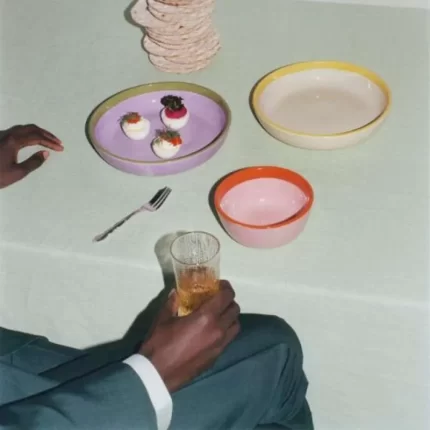 Play Deep Plate/Bowl 22cm in beige and yellow