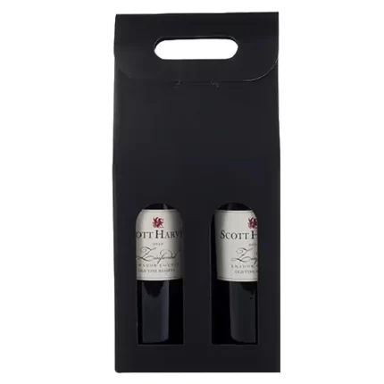 Cakewalk Double Bottle Black Wine Bottle Carrier (1CT)