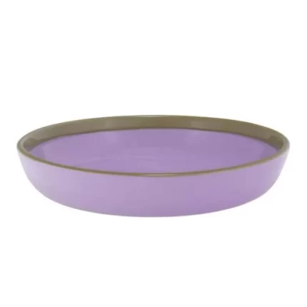Play Deep Plate/Bowl 22cm in lilac and olive
