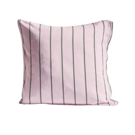 Striped European Pillowcase 60x60cm in violet