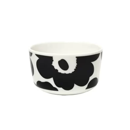 Unikko Bowl 250ml in white black