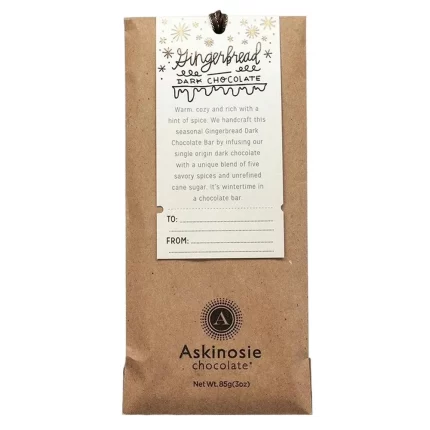 Askinosie Chocolate 'Gingerbread' Dark Chocolate Bar (3OZ)